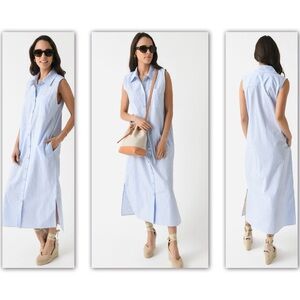 SUMMER Donni. Striped Women’s The Pop Sleeveless Dress Cotton Summer Orig. $234…